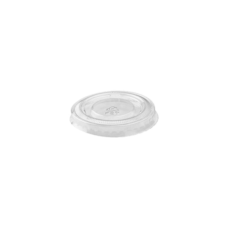 Couvercle PET transparent rond - Pour pot de 30cc - Ø 47mm x h.7mm - 2500 pièces